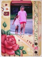 Rose Collage Clipboard   E-Packet